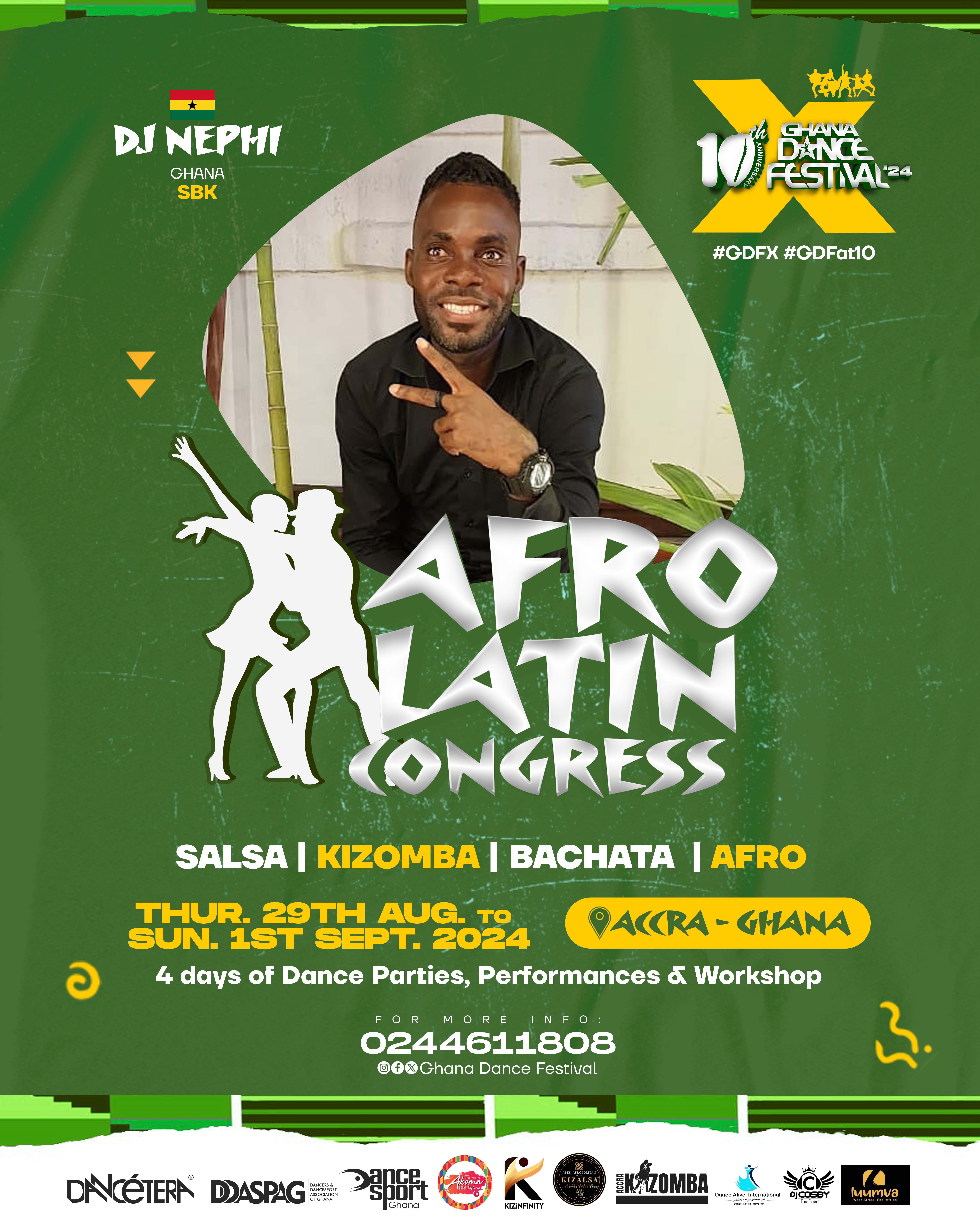 GHANA DANCE FESTIVAL - AFROALATIN CONGRESS DJ NEPHI-min